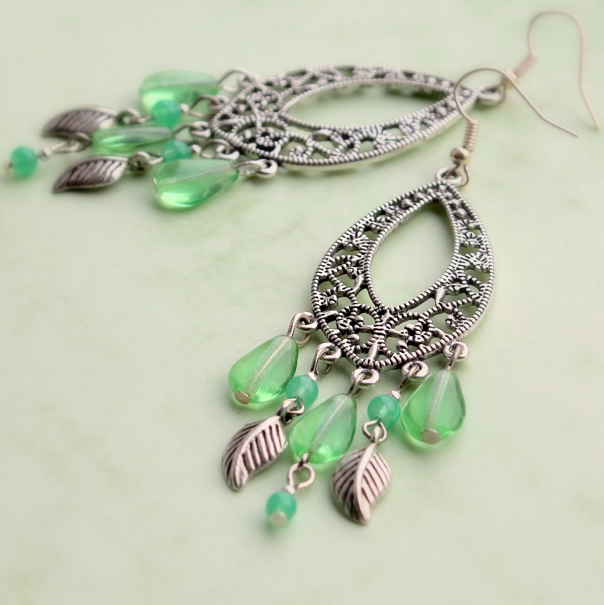 Vodopád - náušnice