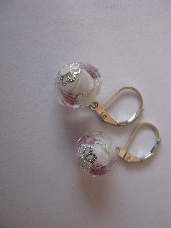 Skleněné kuličky s růžičkou