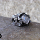 Křišťálový prsten s turmalínem