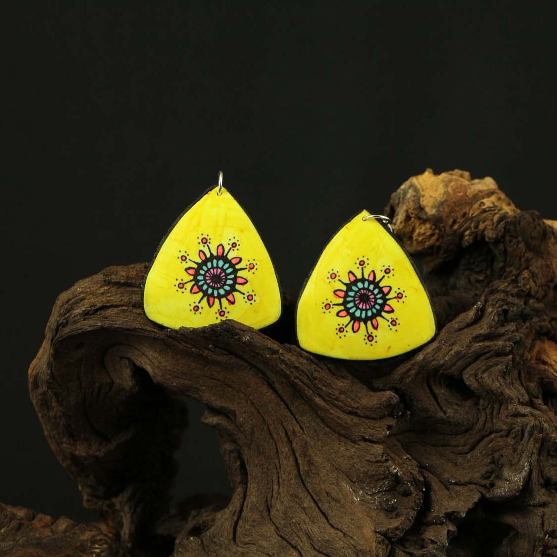 Náušnice ŽLUTĚNKA KVĚTINKOVANÁ