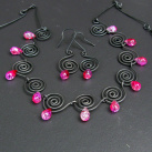 Třpytivé kapky ve spirálách