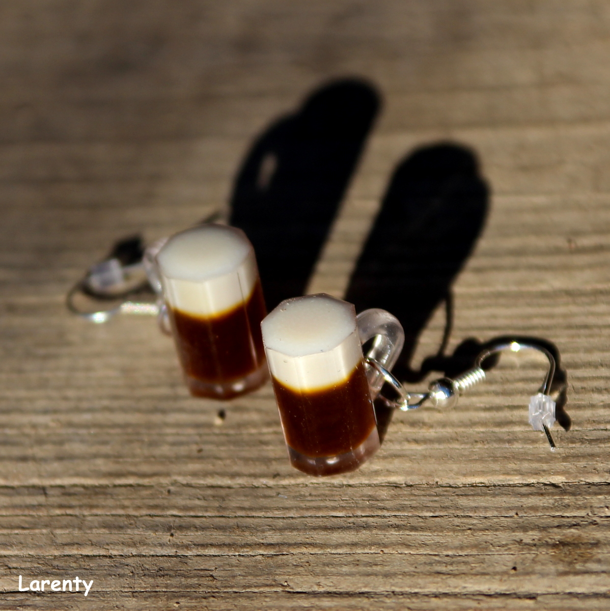 Pivo tmavé - naušnice