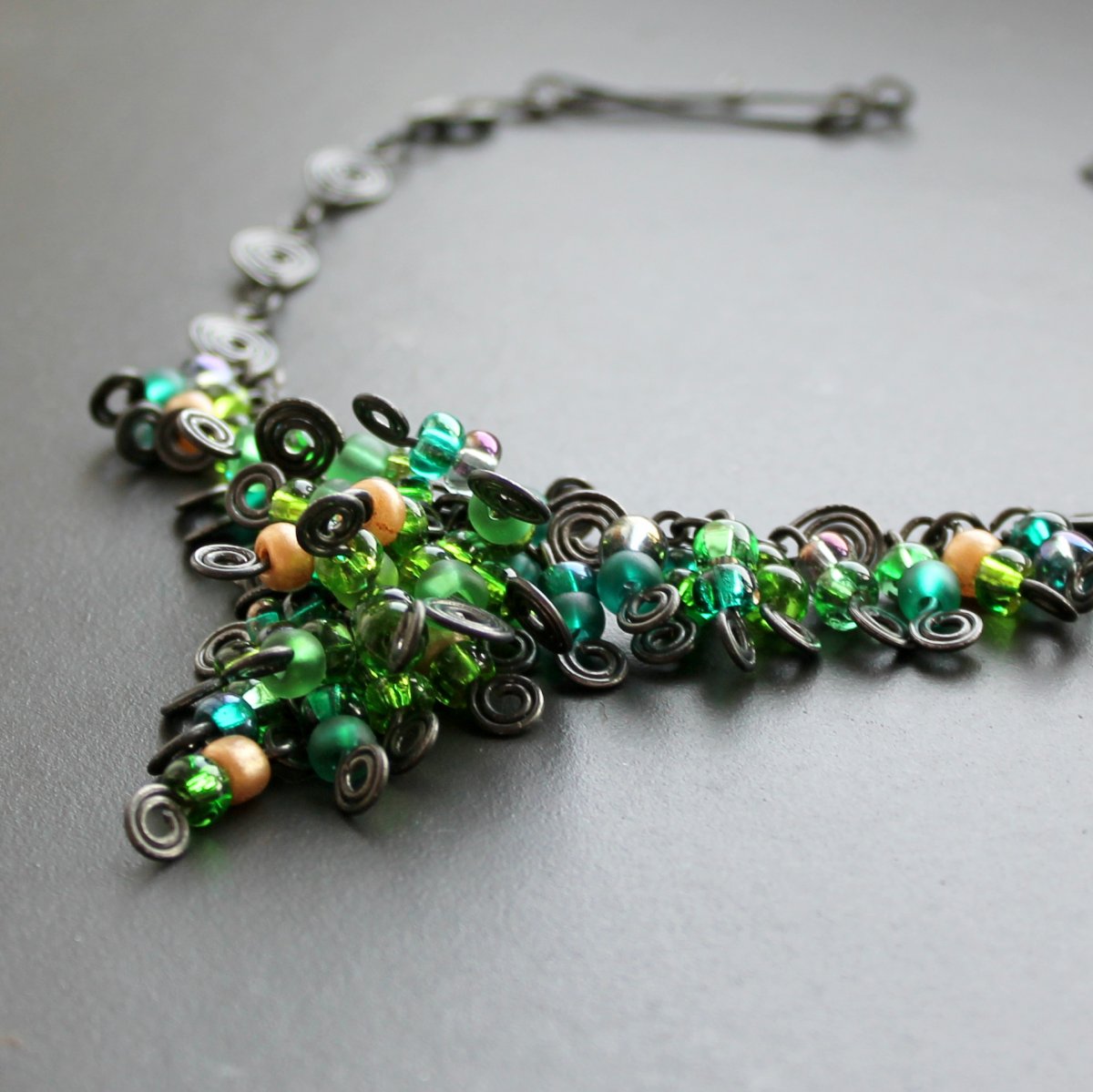 Zelený a zlatý hrozen