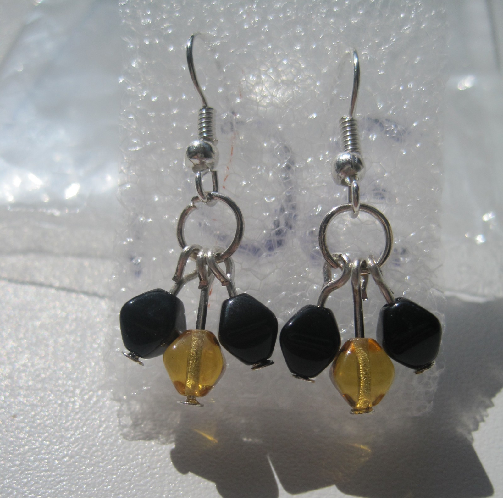 Černozlaté náušnice