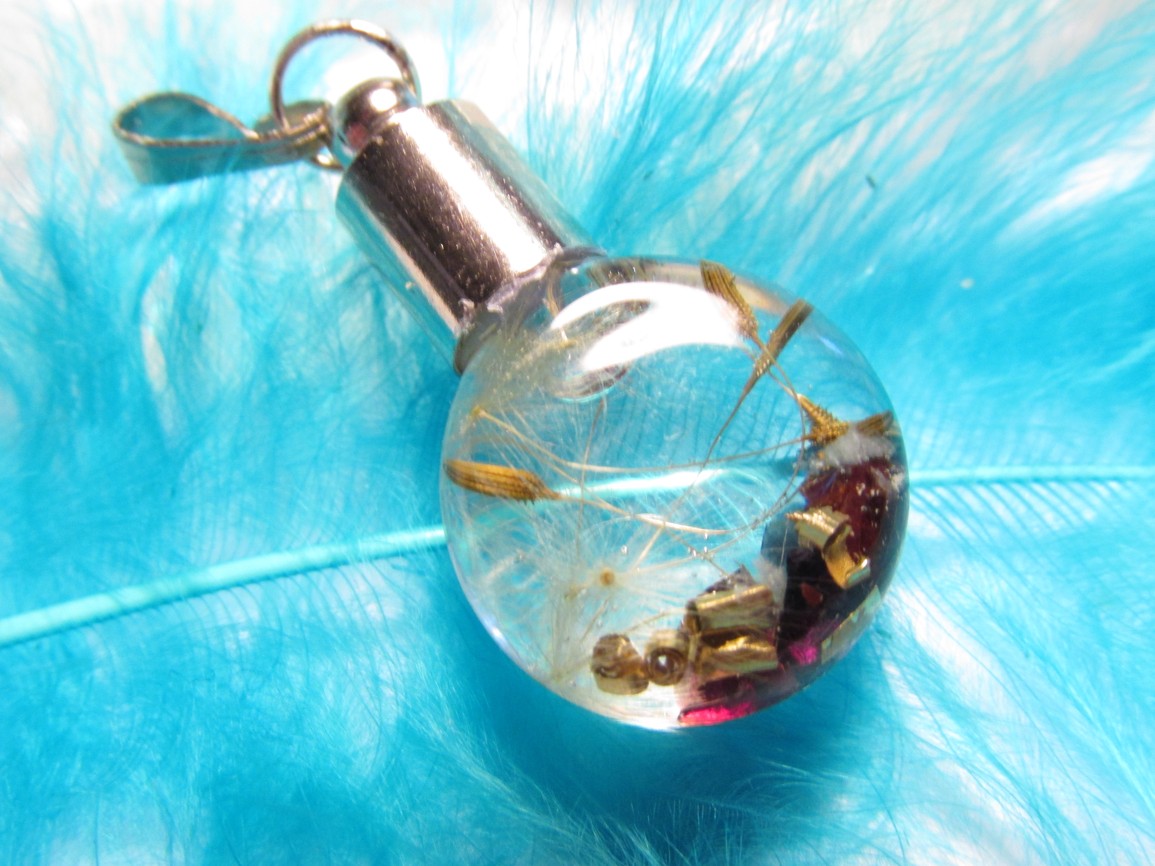 Orgonit - Pampeliškové přání - mini lahvička & Granát