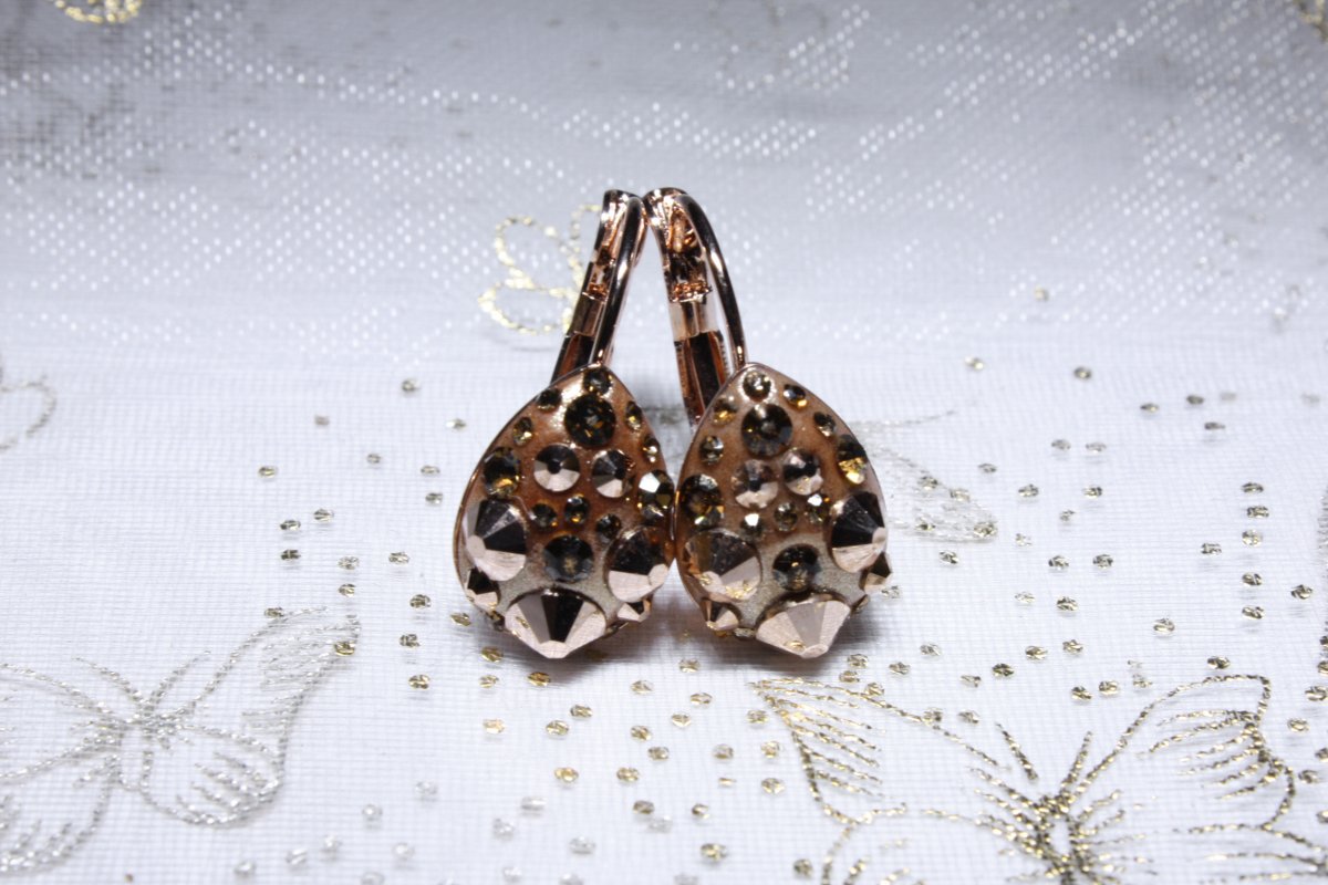 Zlaté kapkové náušnice