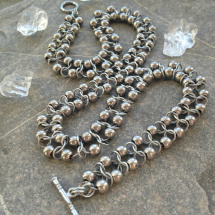 Stříbrný had - náhrdelník