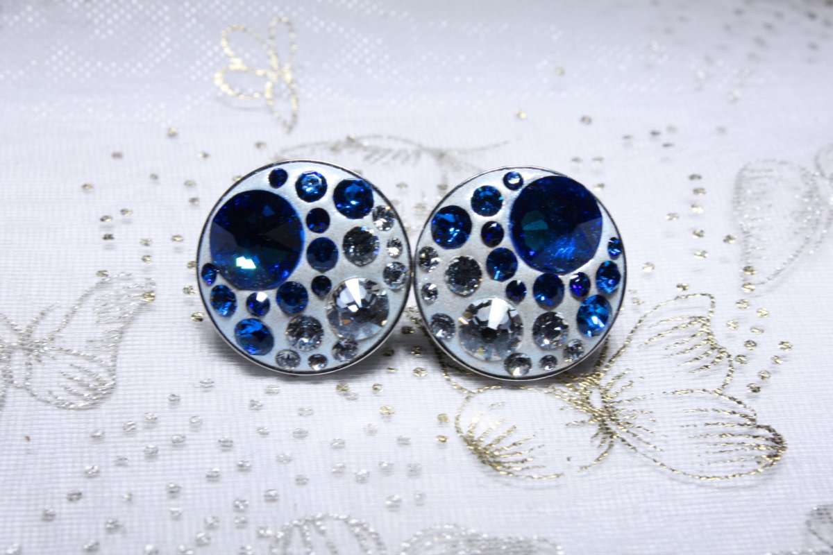 Tmavě modré náušnice
