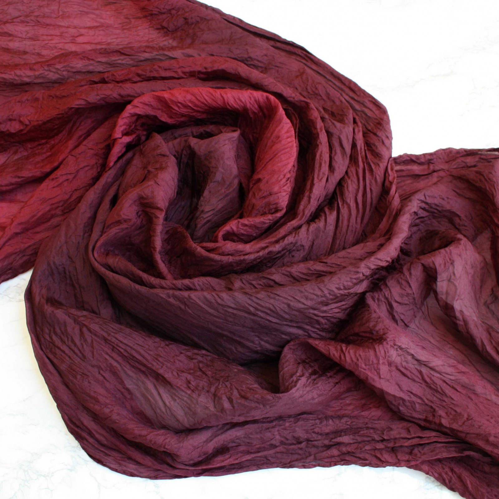 hedvábný pléd červený 180x90