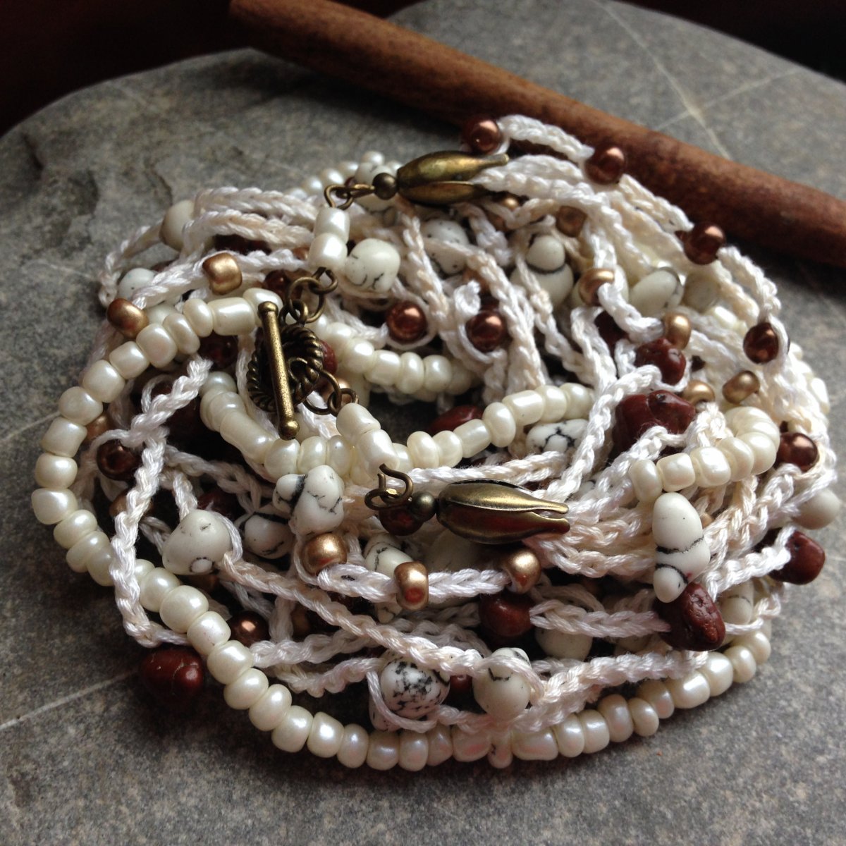 Café latté - náhrdelník