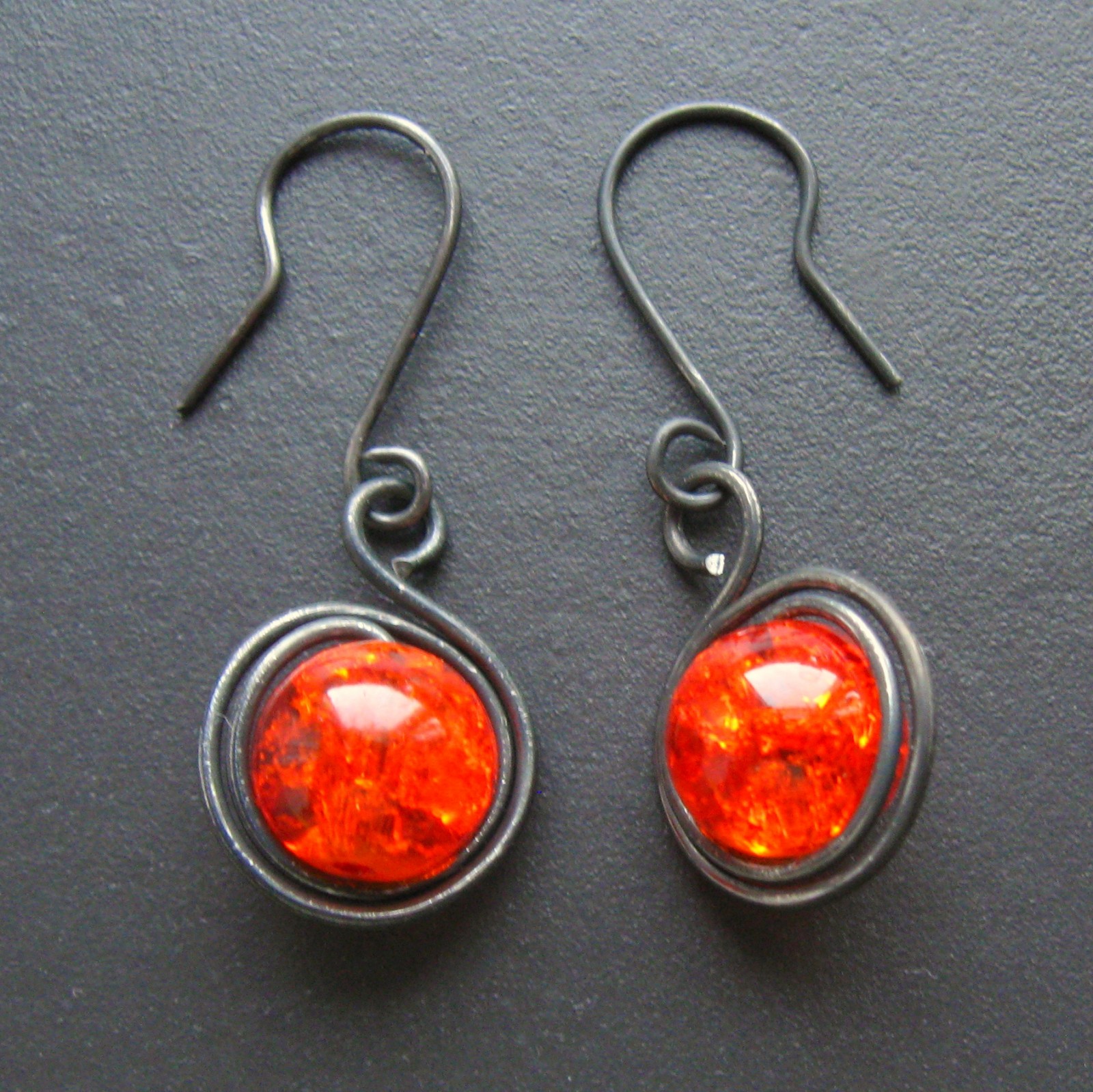 Náušnice oranžové