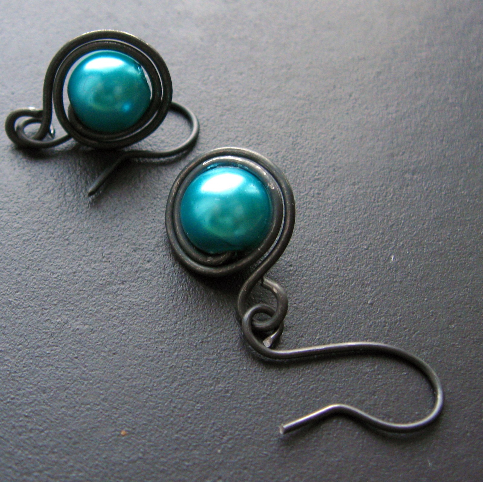 Náušnice tiffany blue