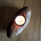 Dřevěný svícen