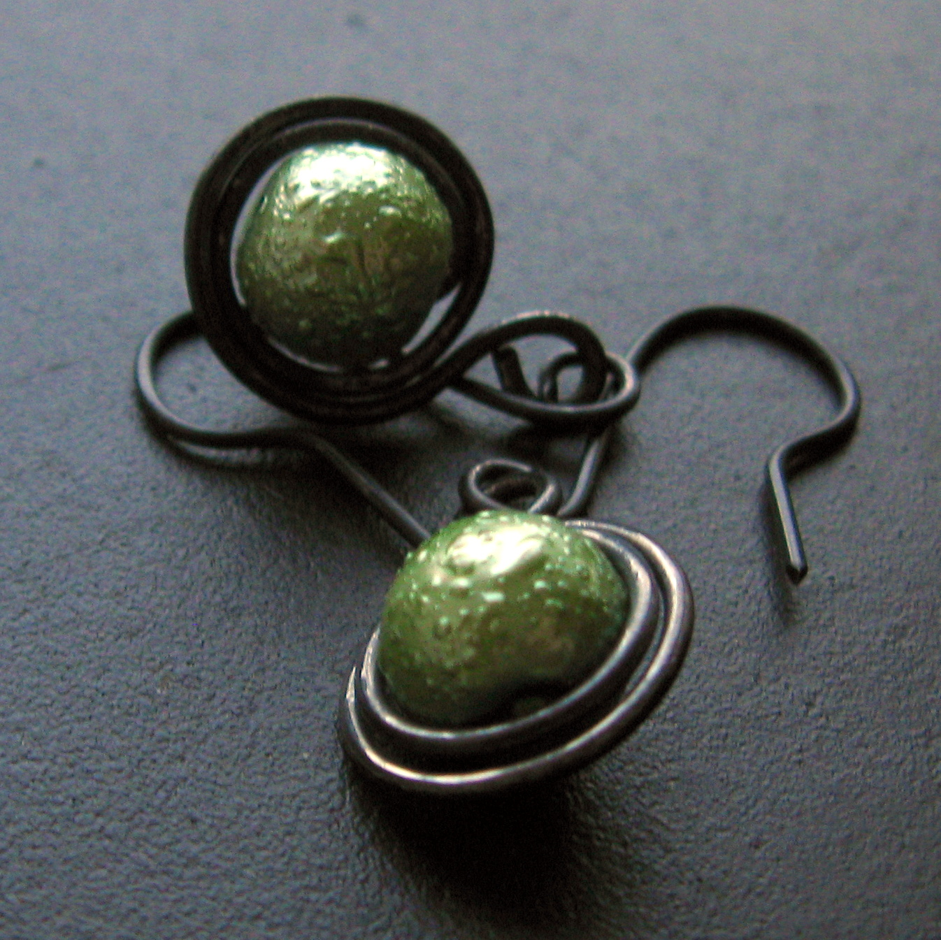 Náušnice zelené