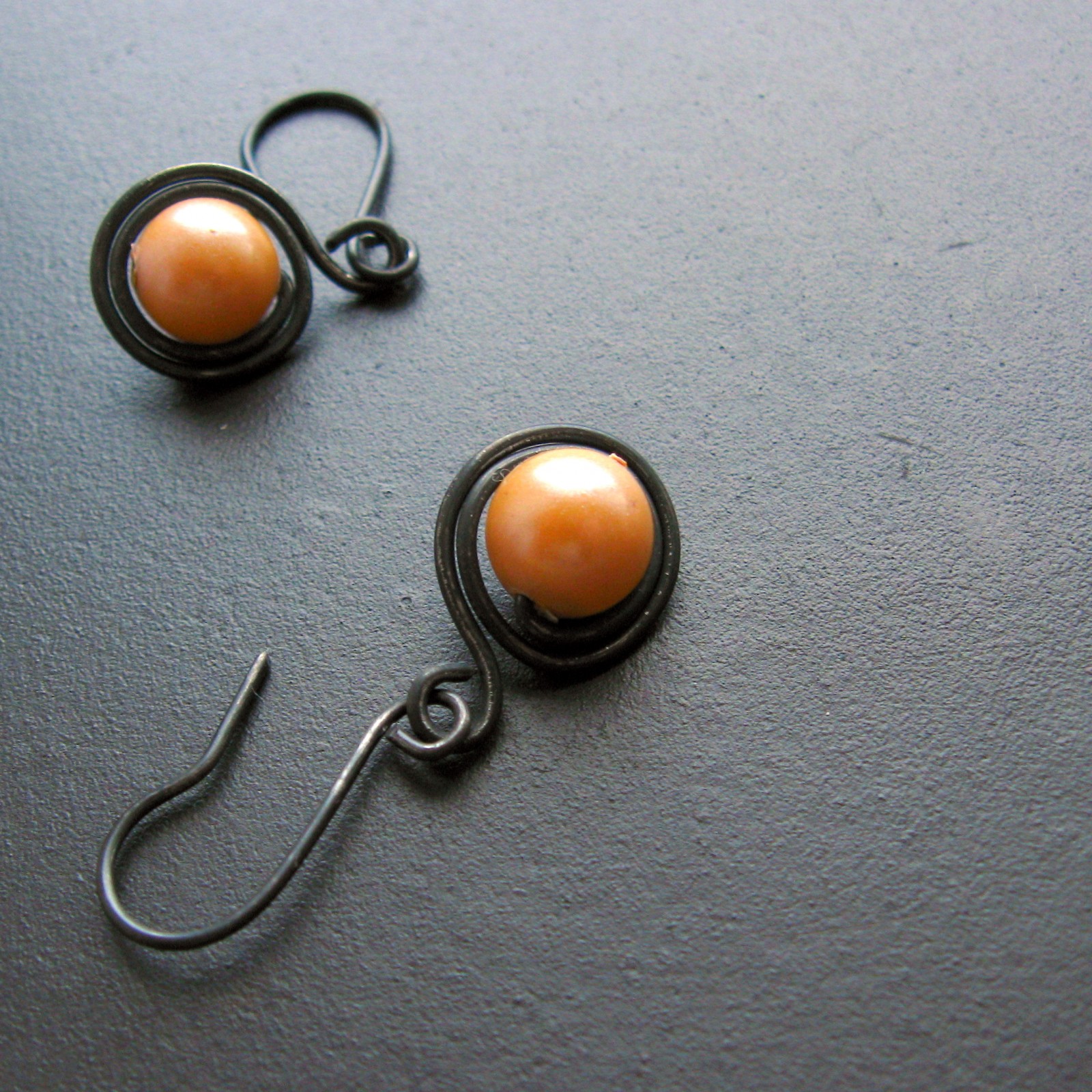 Náušnice světlá mandarinka