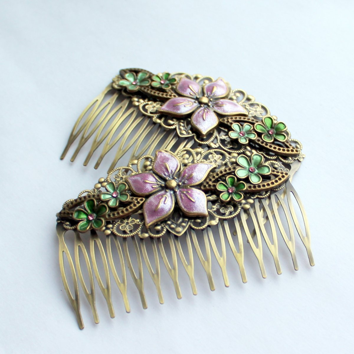 Rozkvetlý hřeben do vlasů - 1 kus