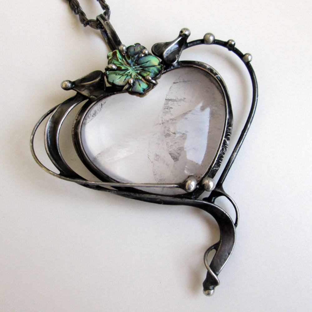 Srdce girasol a paua mušle