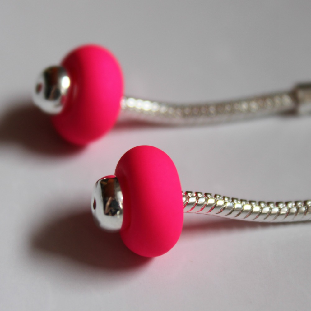 NÁUŠNICE: Disco Balls Single Pink Neon Coral