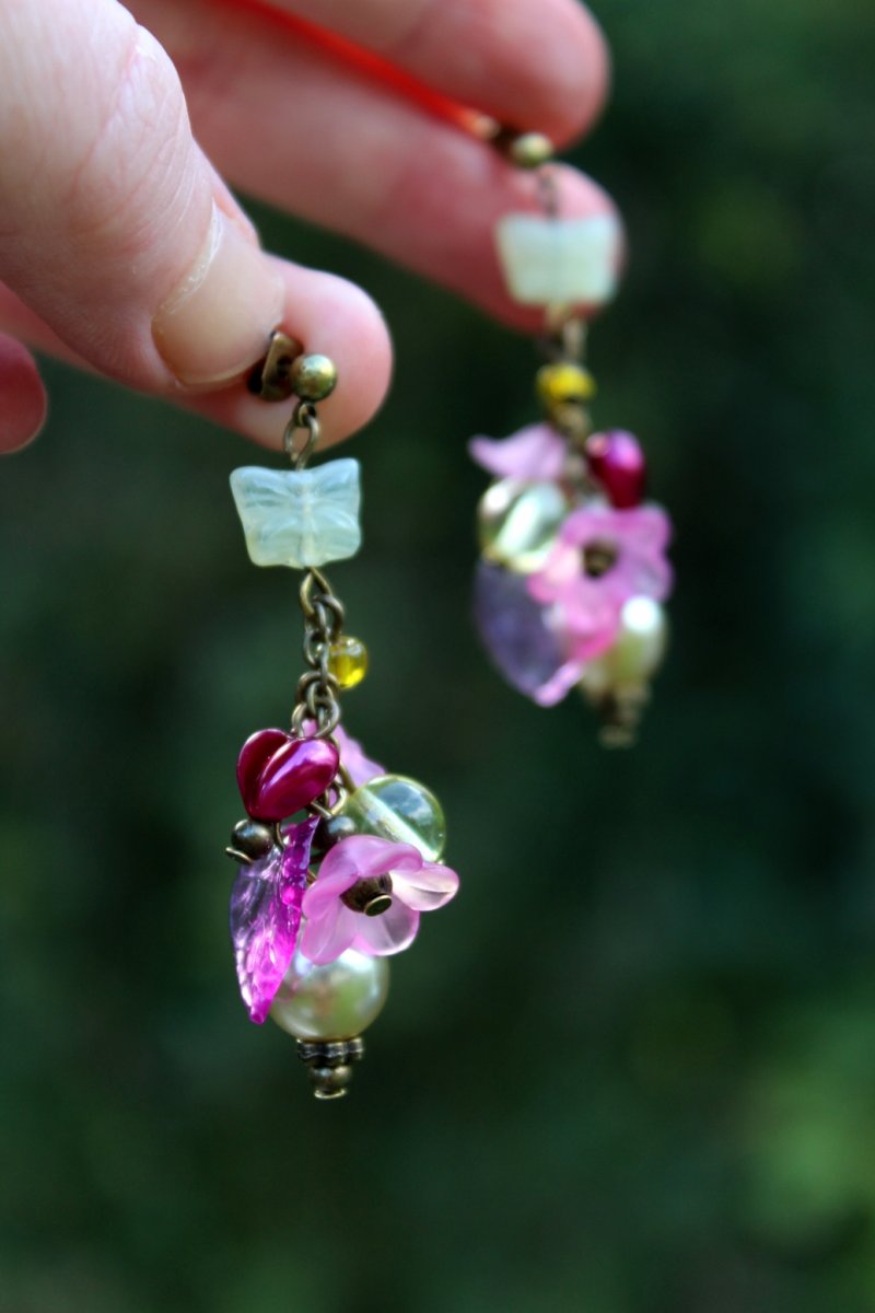 Náušnice hrozínky - 