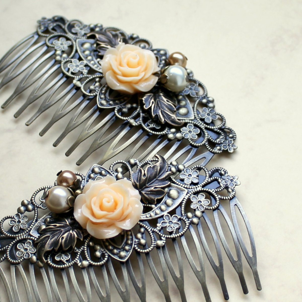 Královna květin - hřeben do vlasů - 1 kus