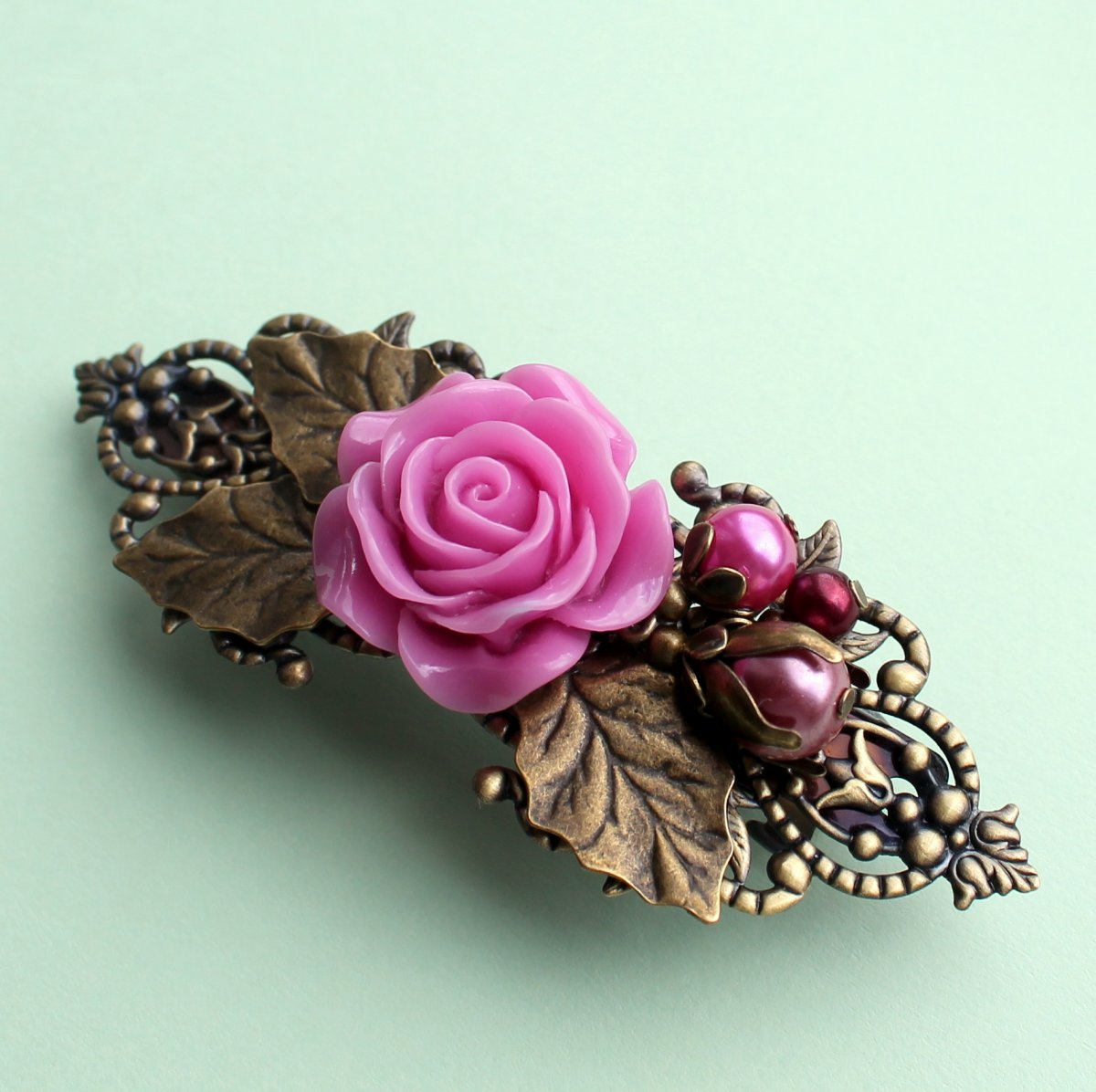 Královna květin - spona do vlasů