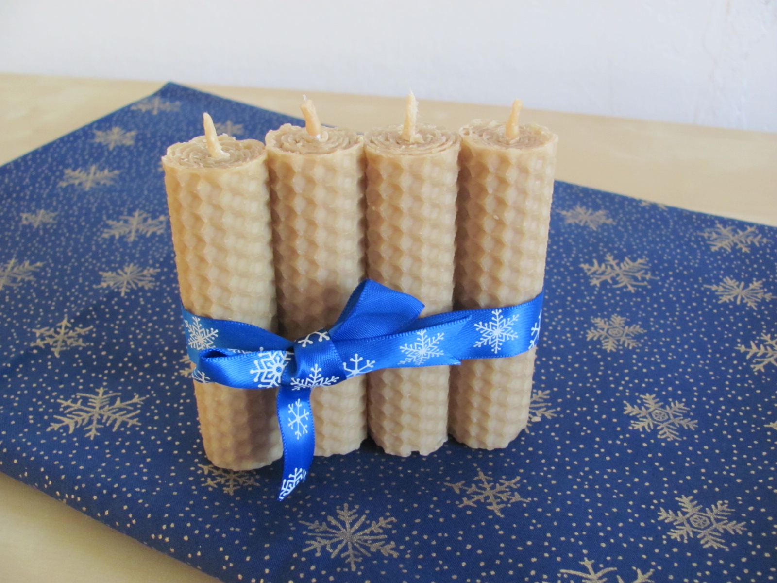 Sada medových svíček - přírodní