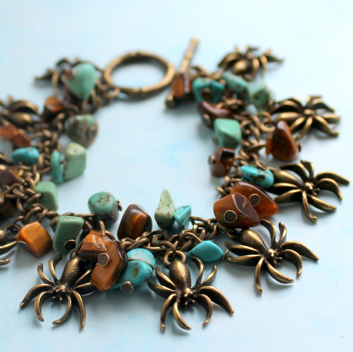 Pavoučci pro štěstí - náramek