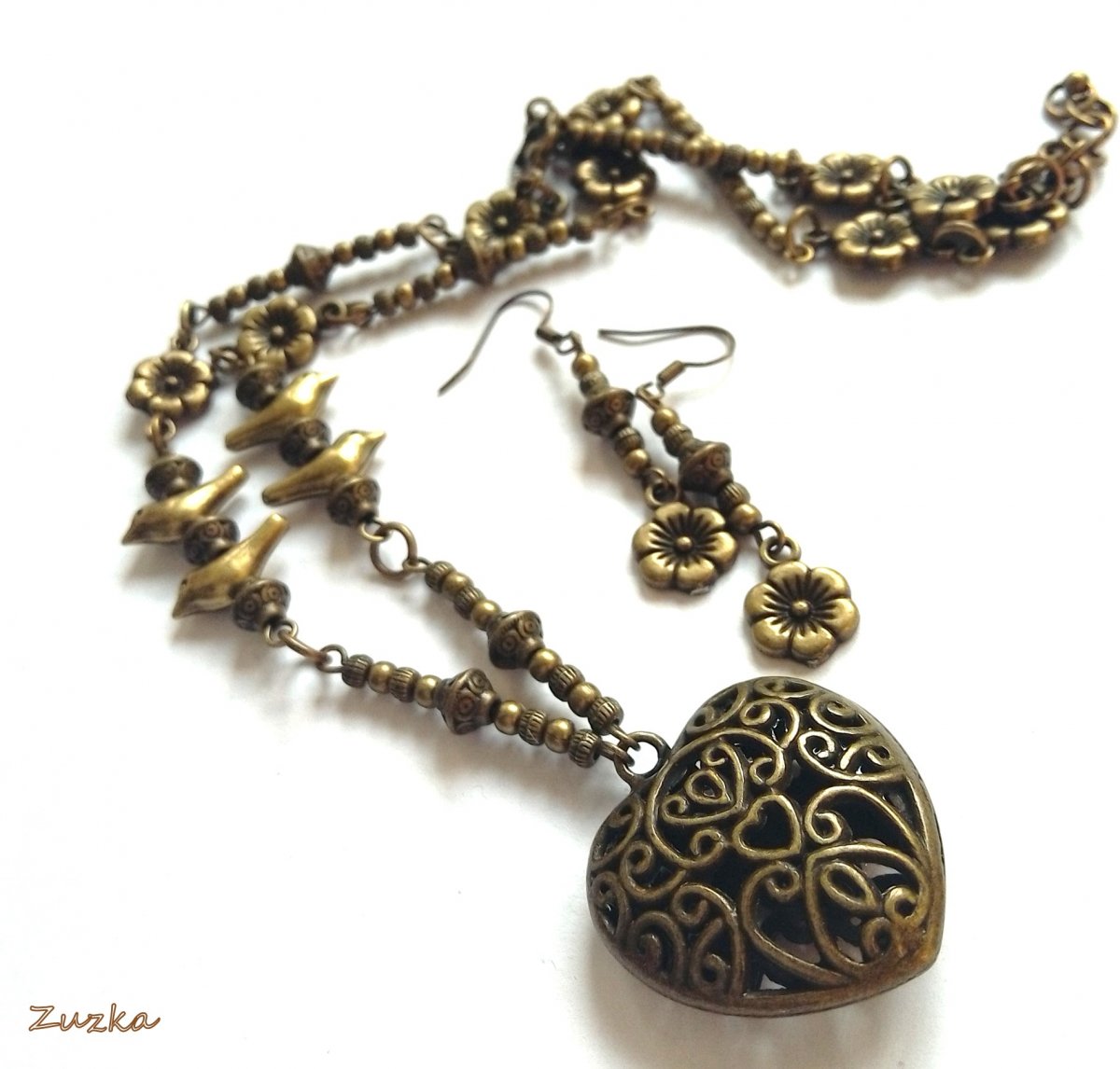 "Love has wings" sada náhrdelník + náušnice