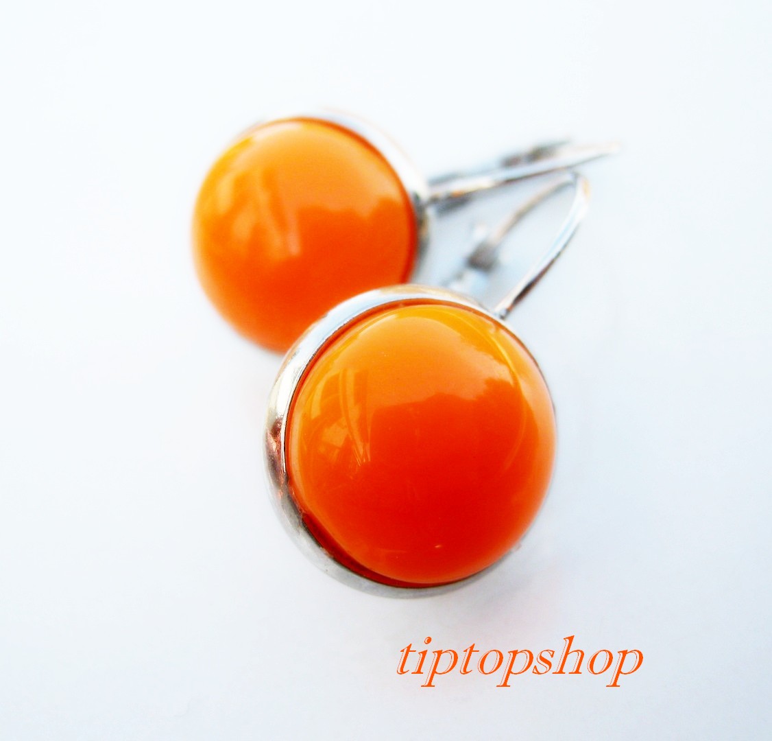 Oranžové náušnice