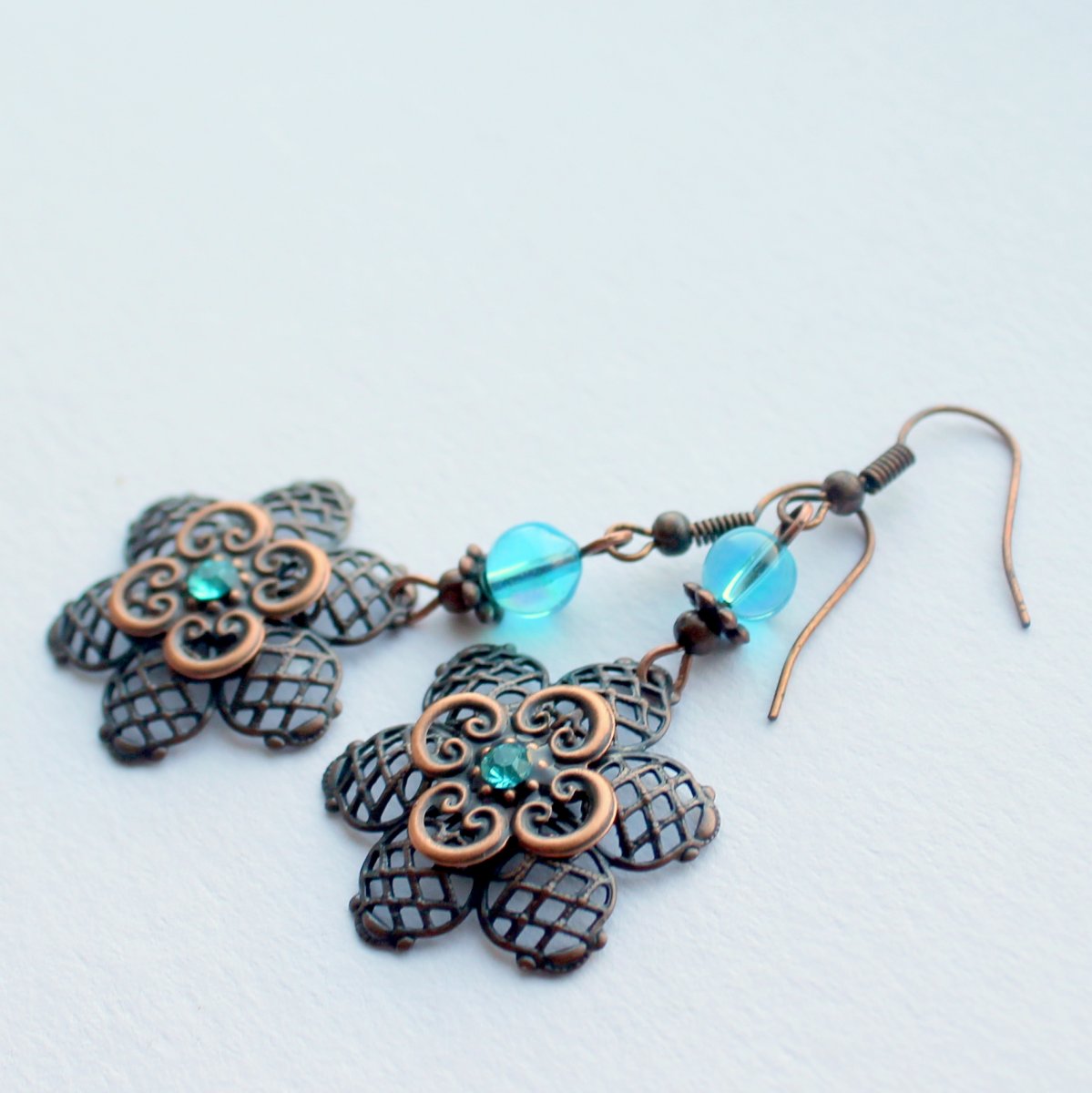 Měděnky - náušnice