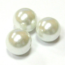 Perla vosková 12 mm - bílá - 5 ks