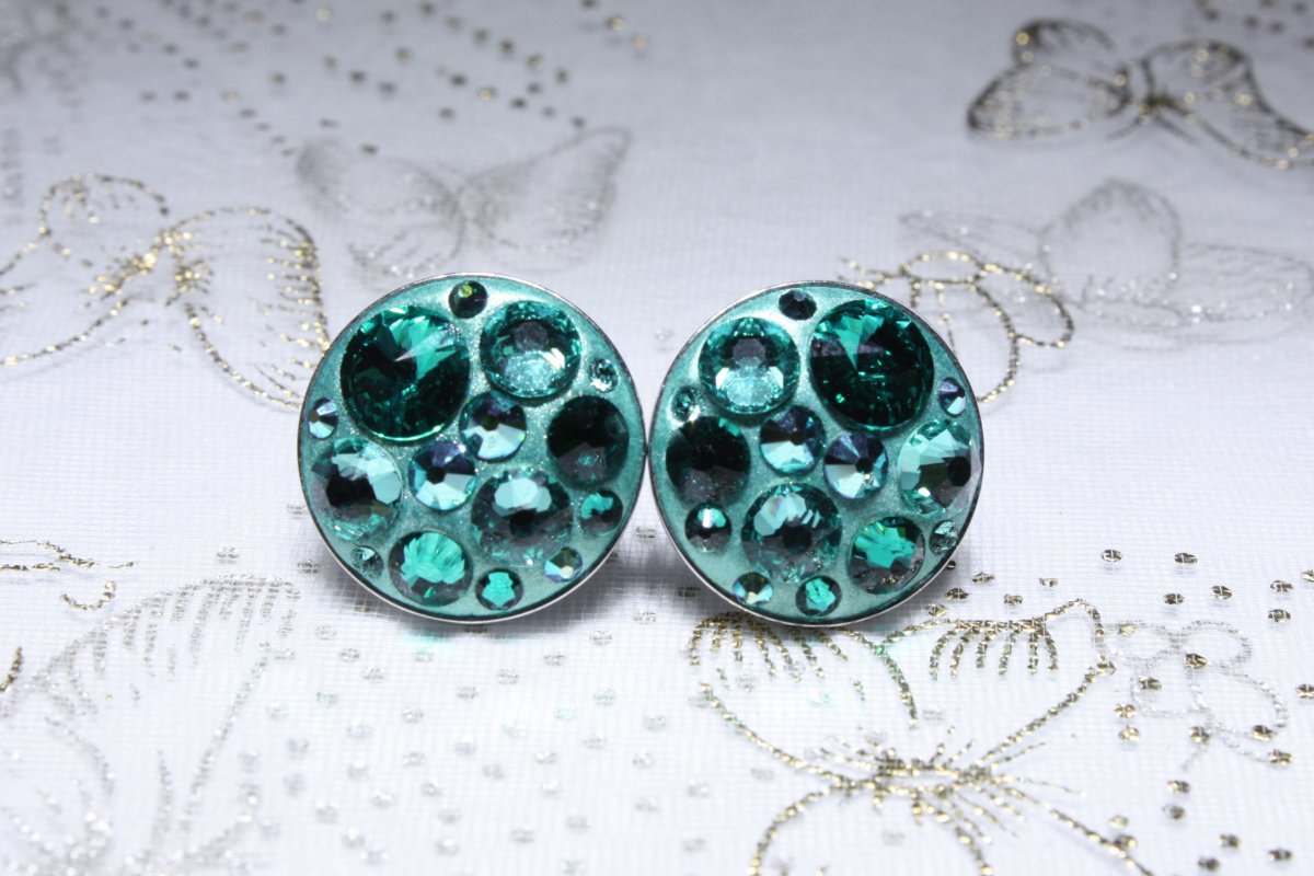 Tyrkysovo-tyrkysové náušnice