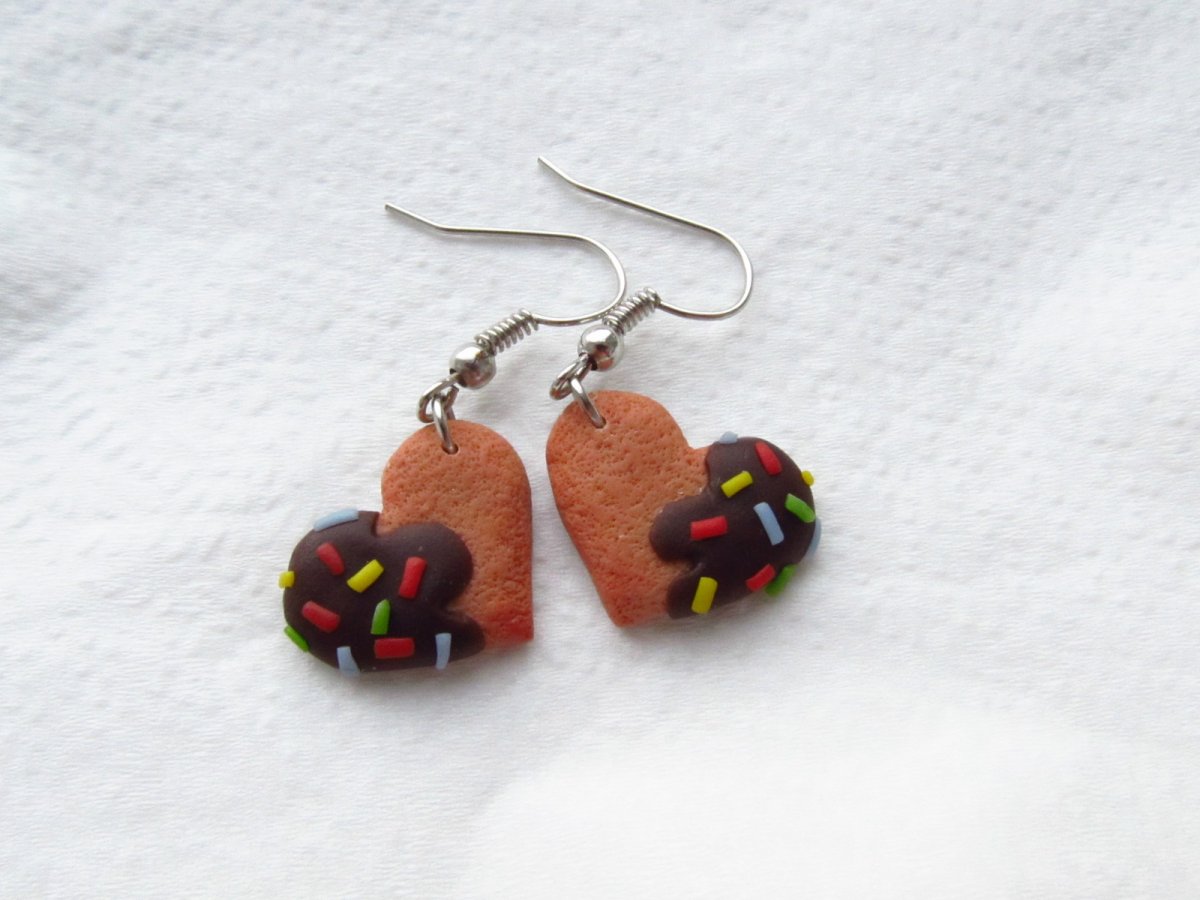 Sušenky srdíčkové, polomáčené