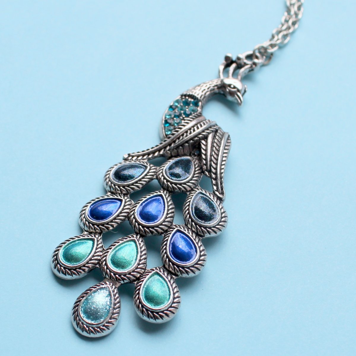 Pyšný jako páv  - náhrdelník