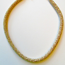 Zlatinkový dutinkový náhrdelník 