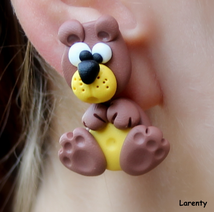 Medvědí pecičko - naušnice