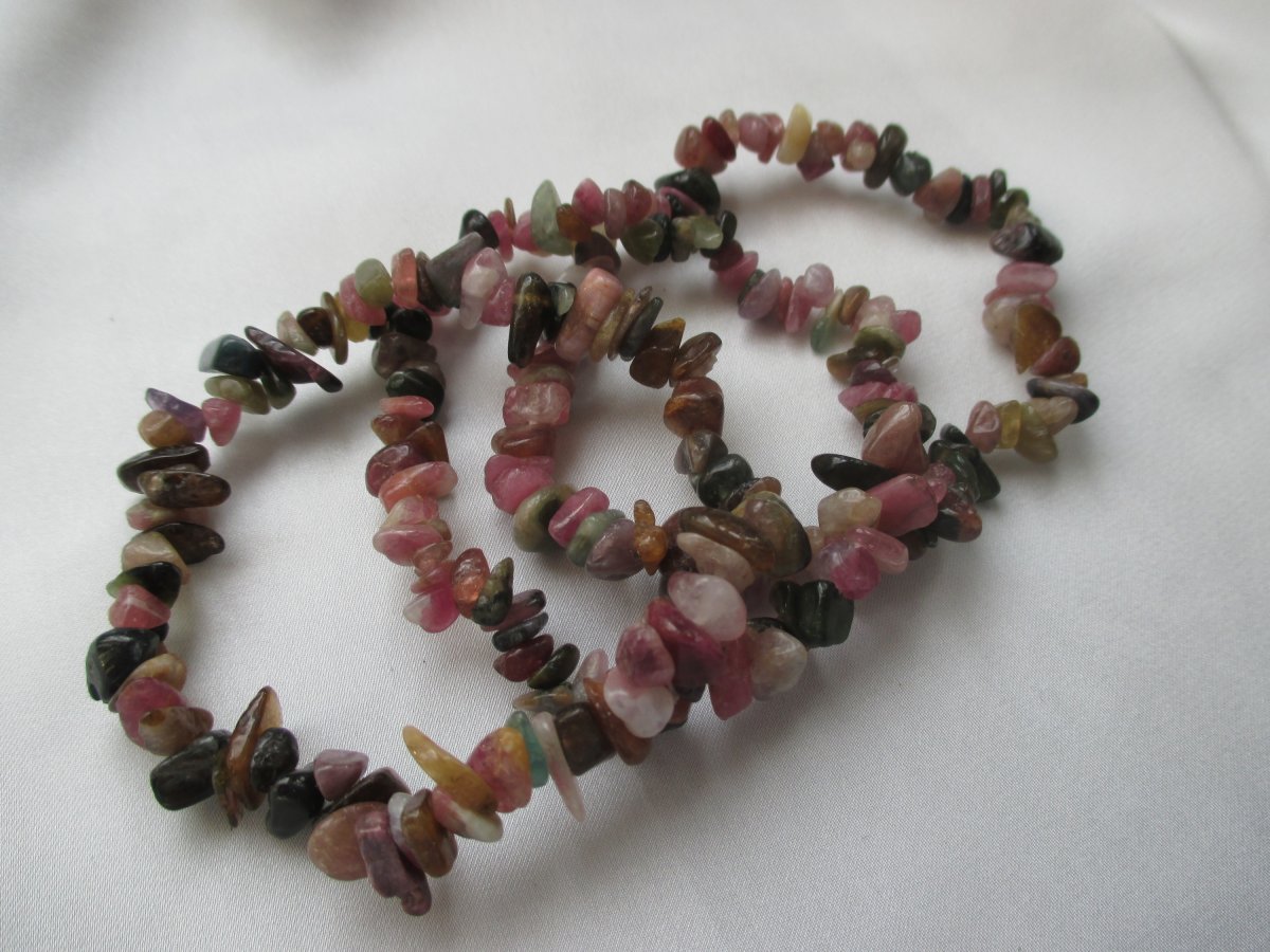 Náramek Melounový turmalín multicolor