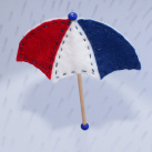 Brož: Deštníček v národních barvách