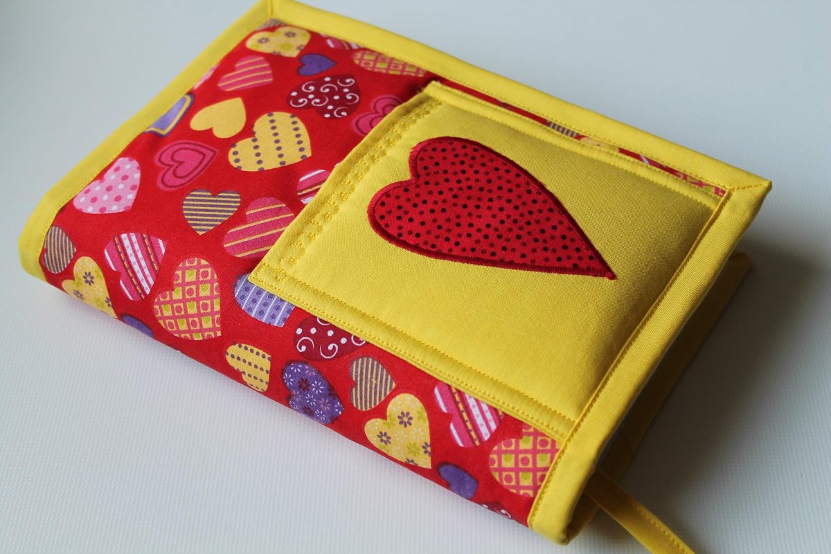 Obal na knihu s kapsičkou a SRDÉNKEM