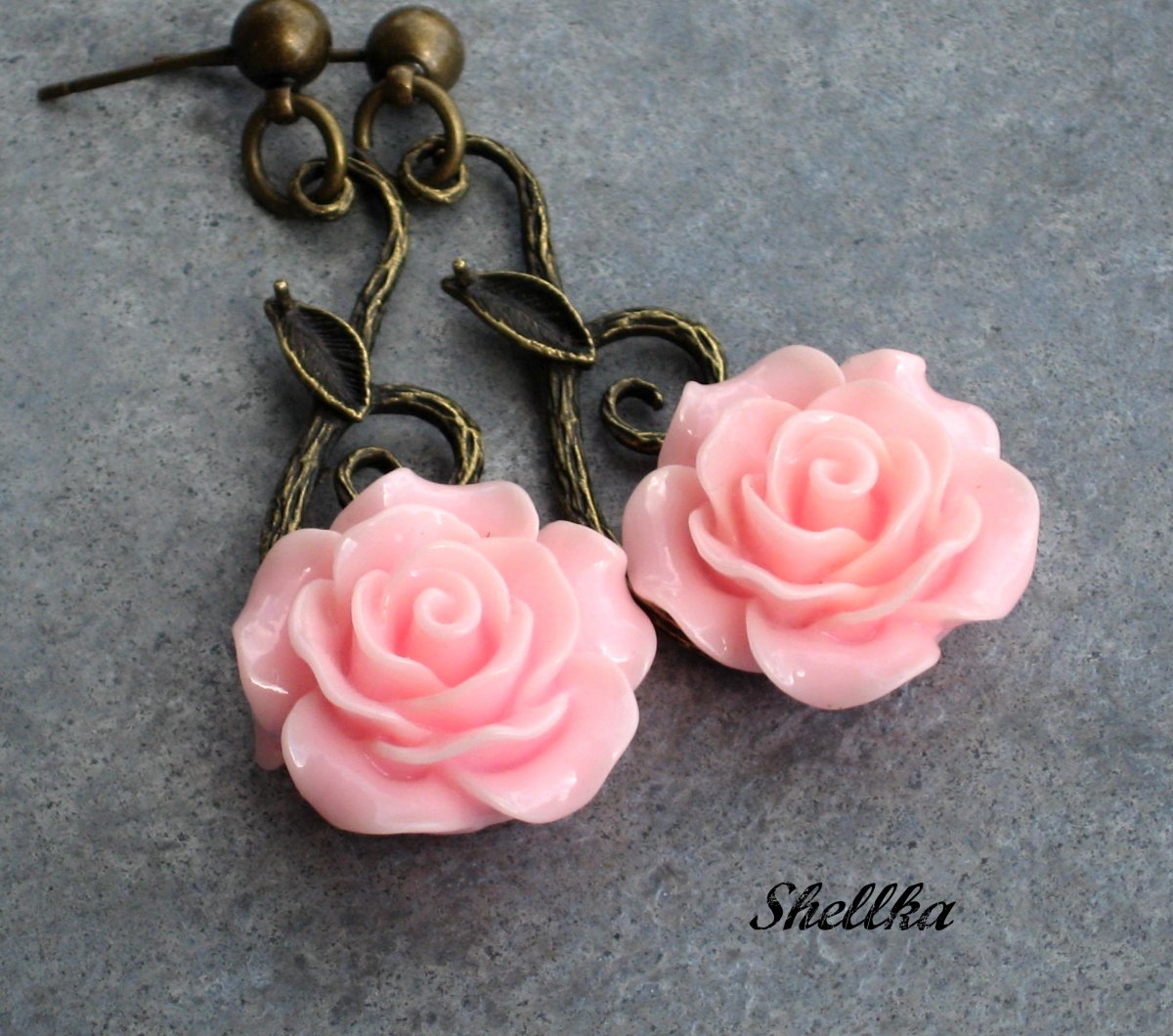Náušnice s růžičkama 15