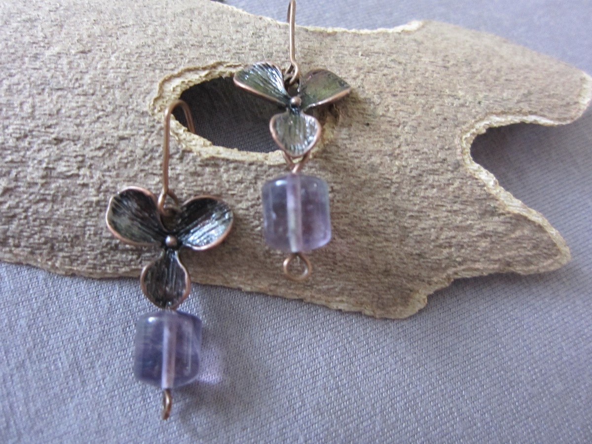 Aranel - fluoritové náušnice