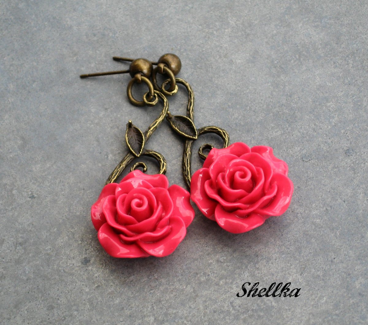 Náušnice s růžičkama 16