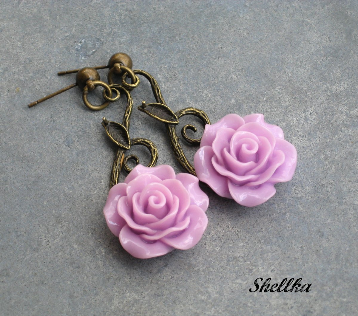 Náušnice s růžičkama 17