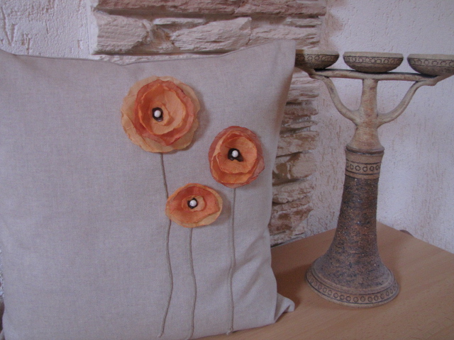 Polštář -Tři květy