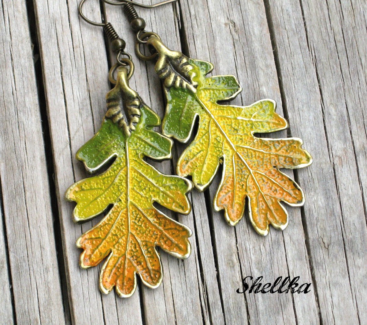 Náušnice ,,PODZIMNÍ LISTY,,I