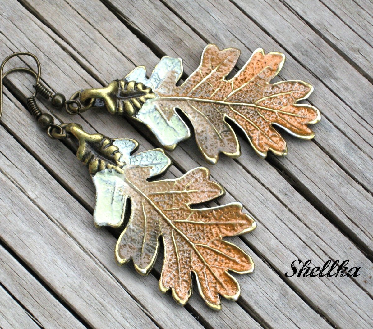 Náušnice ,,PODZIMNÍ LISTY,,V