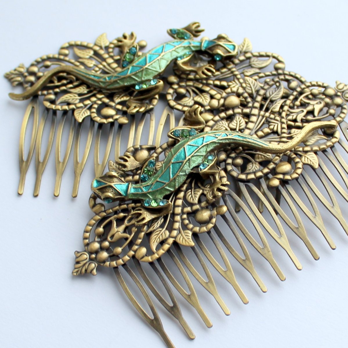 Ještěrka - hřebínek - 1 kus