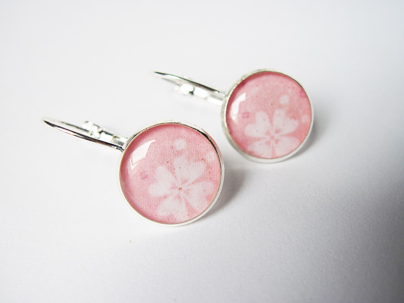 Růžové náušnice