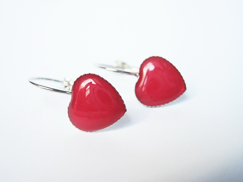 Tmavě růžová srdíčka