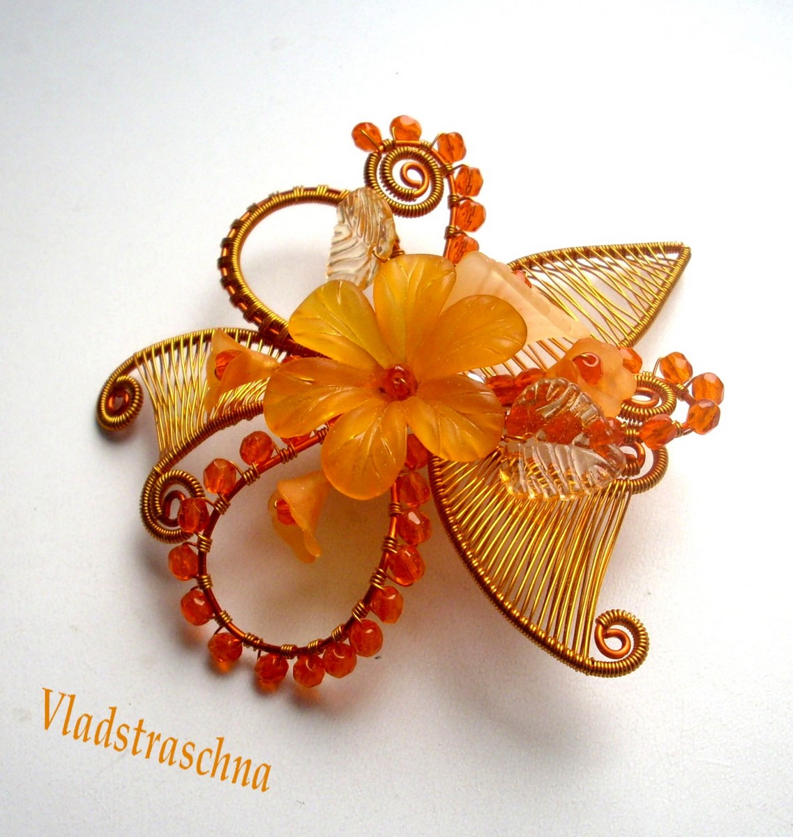 Drátkytka brožová oranžová